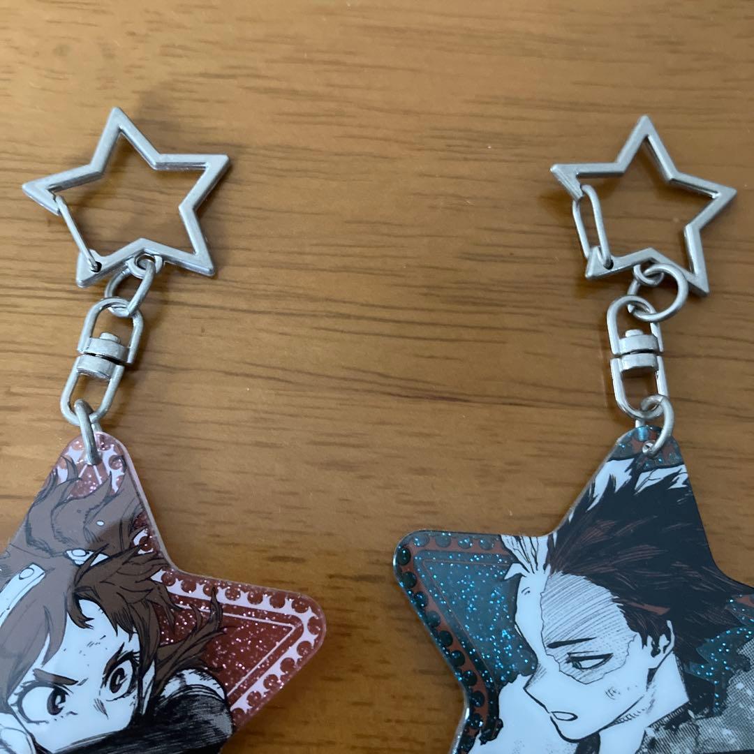 ヒロアカ 青山くんの皆きらめけラメキーホルダー 爆豪 緑谷 轟 物間 心操 切島