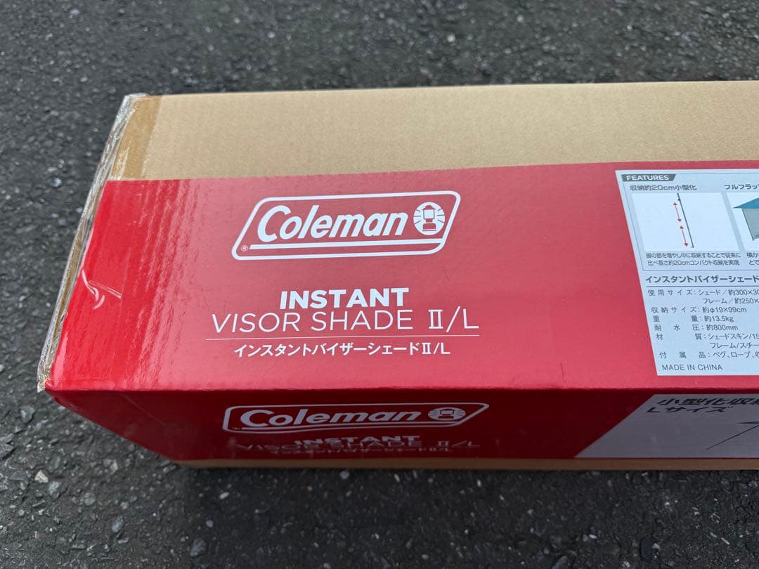 Coleman インスタントバイザーシェード II/L 新品