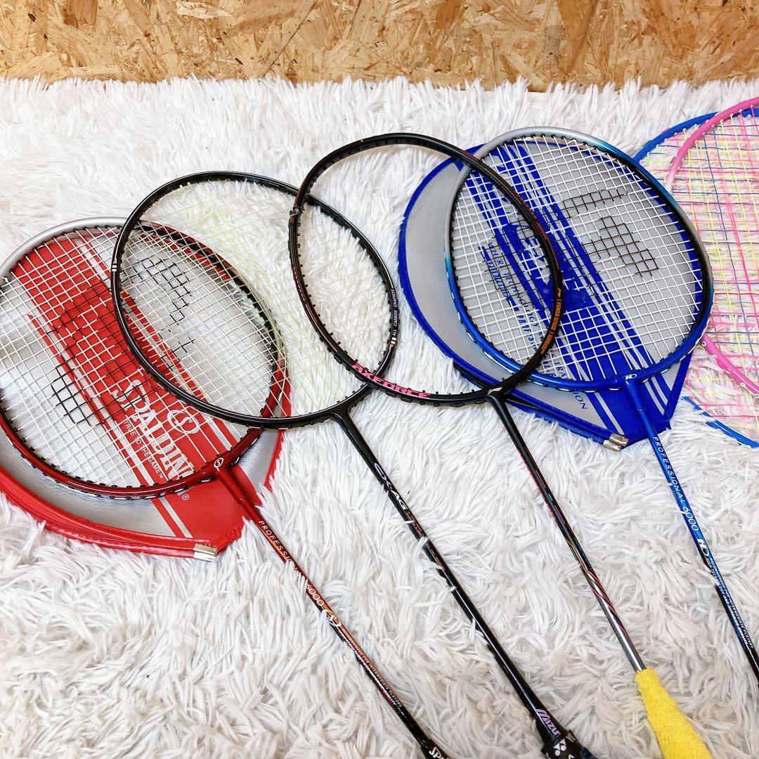 バトミントン　ラケット　まとめ売り　6本セット　axforce splding