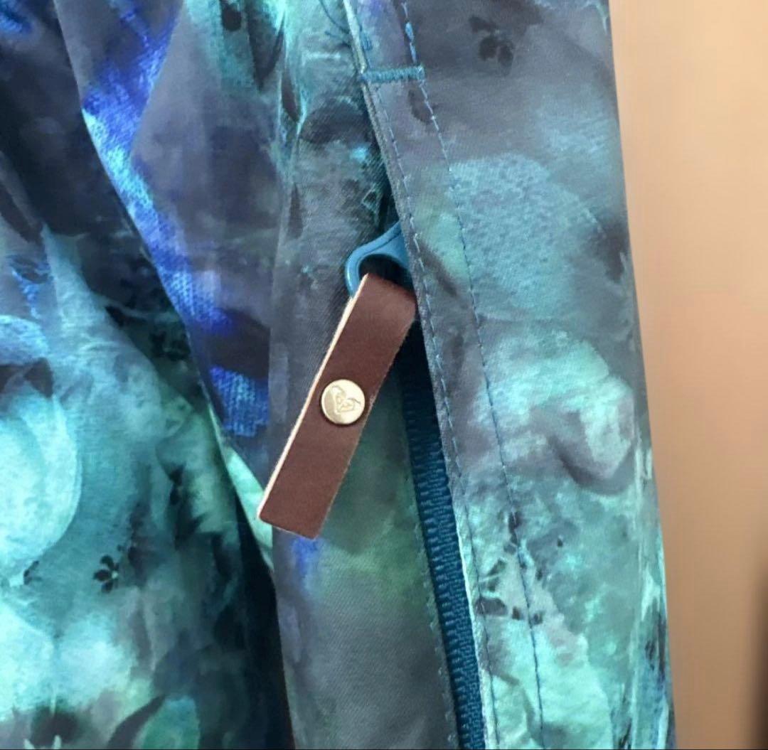 ROXY スノーボードウェア グリーン サイズL レディース スノーウェア 花柄