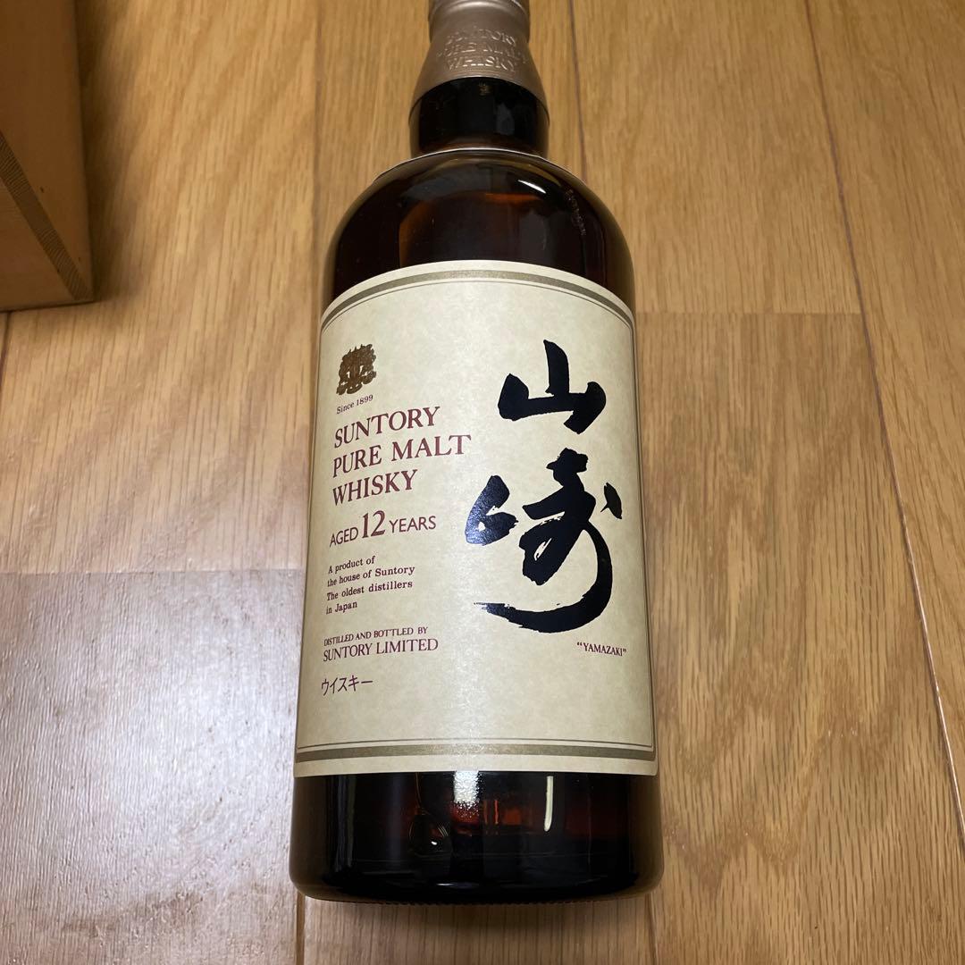 サントリー 山崎12年 750ml 旧品木箱入り　SYA1N