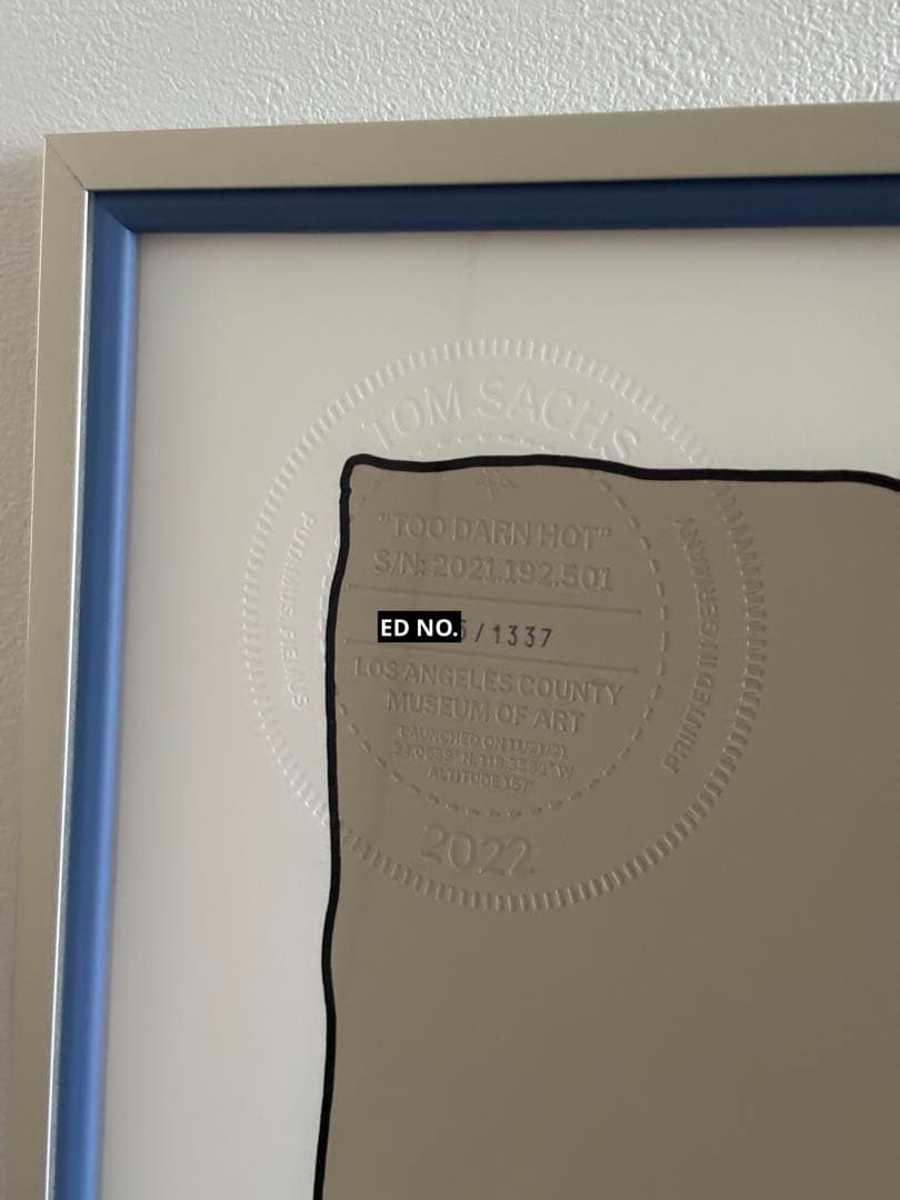 【値下げ相談可】美品 tom sachs 限定シルクスクリーン アート