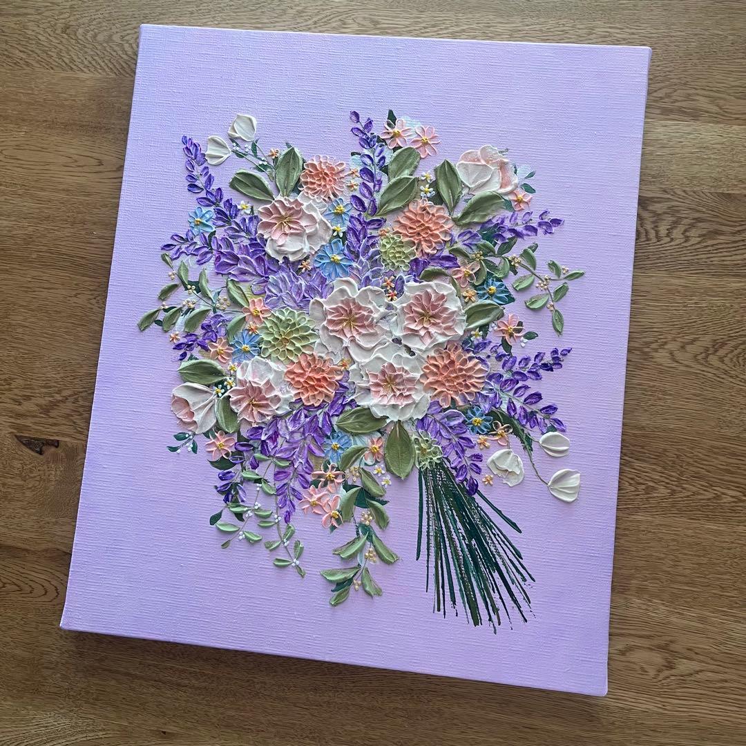 【なーさん＊様ページ】　母の日ギフト 花束 花の絵 ラベンダー ボタニカル