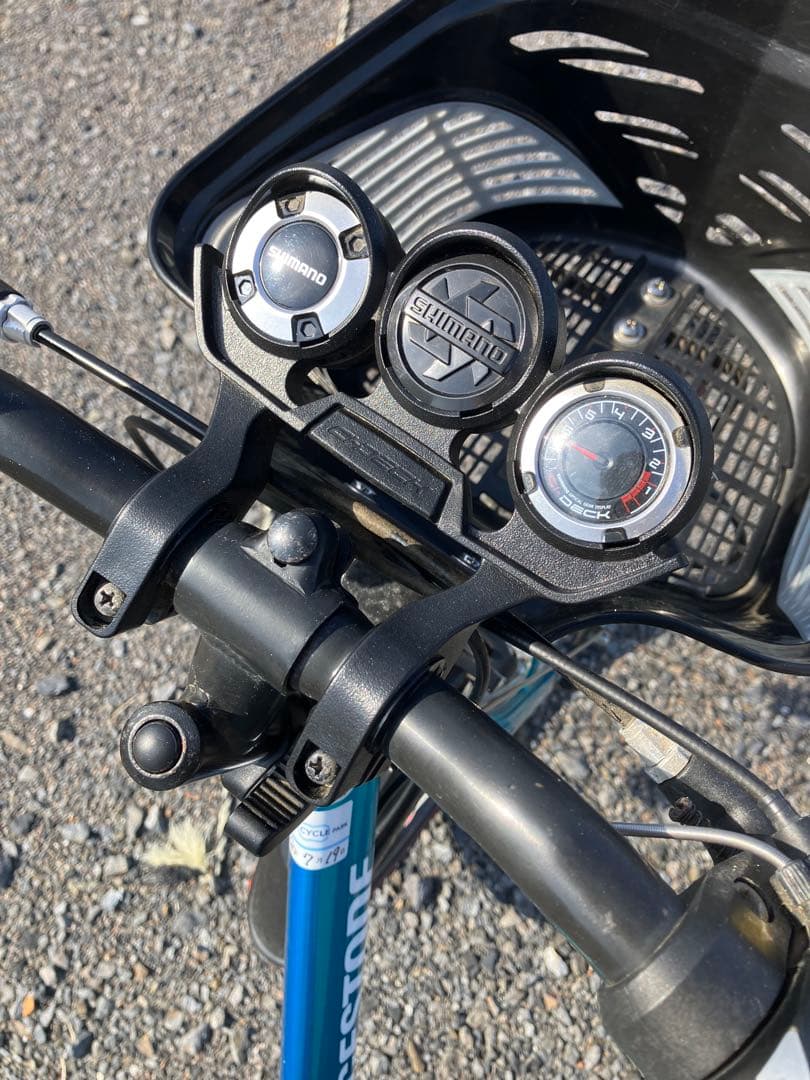 ブリヂストン 26インチ　キッズサイクル 青 前カゴ付き