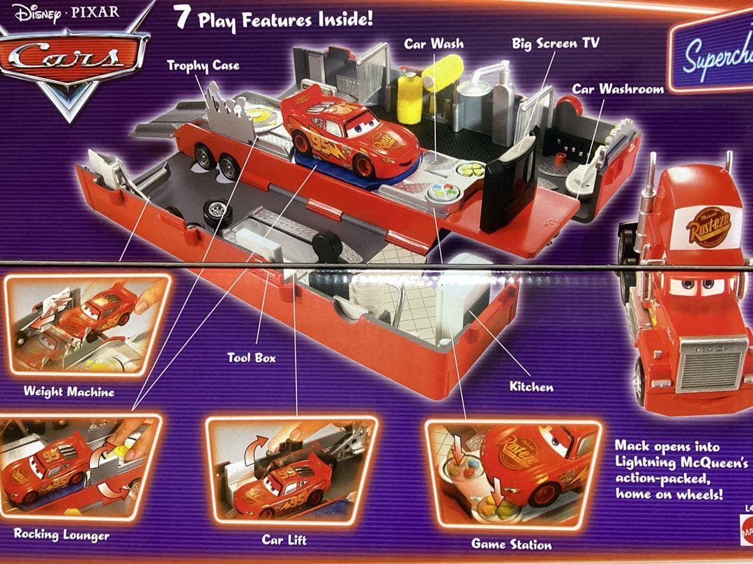 ディズニーカーズ新品 マック プレイセット リフト・ロッキングラウンダー1/55