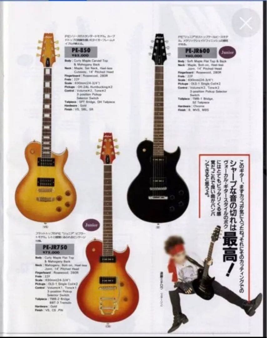 【90年代激レアモデル】Aria ProⅡ PE-JR600 遠藤ミチロウ