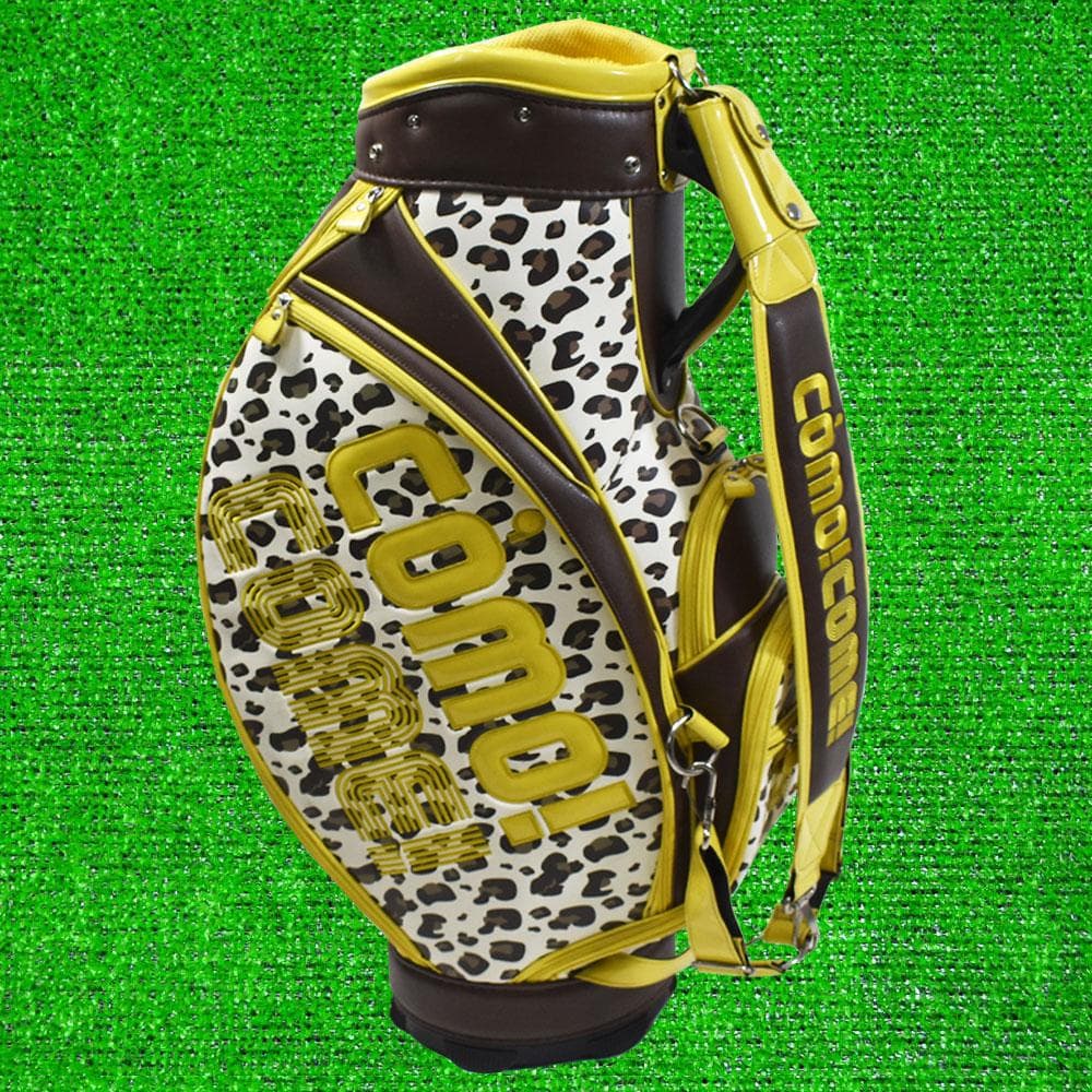 como!come! コモコーメ ゴルフ キャディバッグ【レオパード柄】美品！
