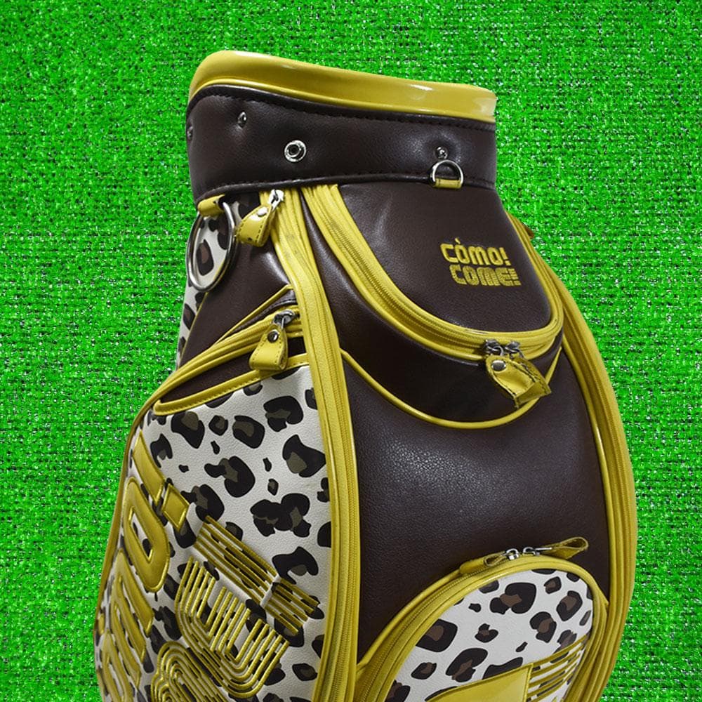 como!come! コモコーメ ゴルフ キャディバッグ【レオパード柄】美品！