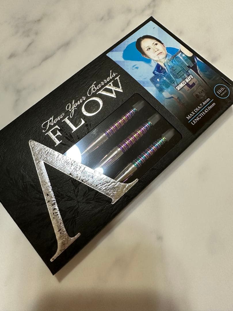 ダイナスティー　A FLOW リエル7 バレル　シャフト　虹色　ダーツセット