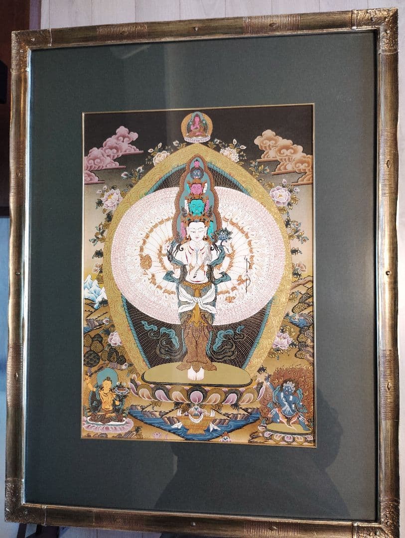 千手観音 絵画 仏画 手描き