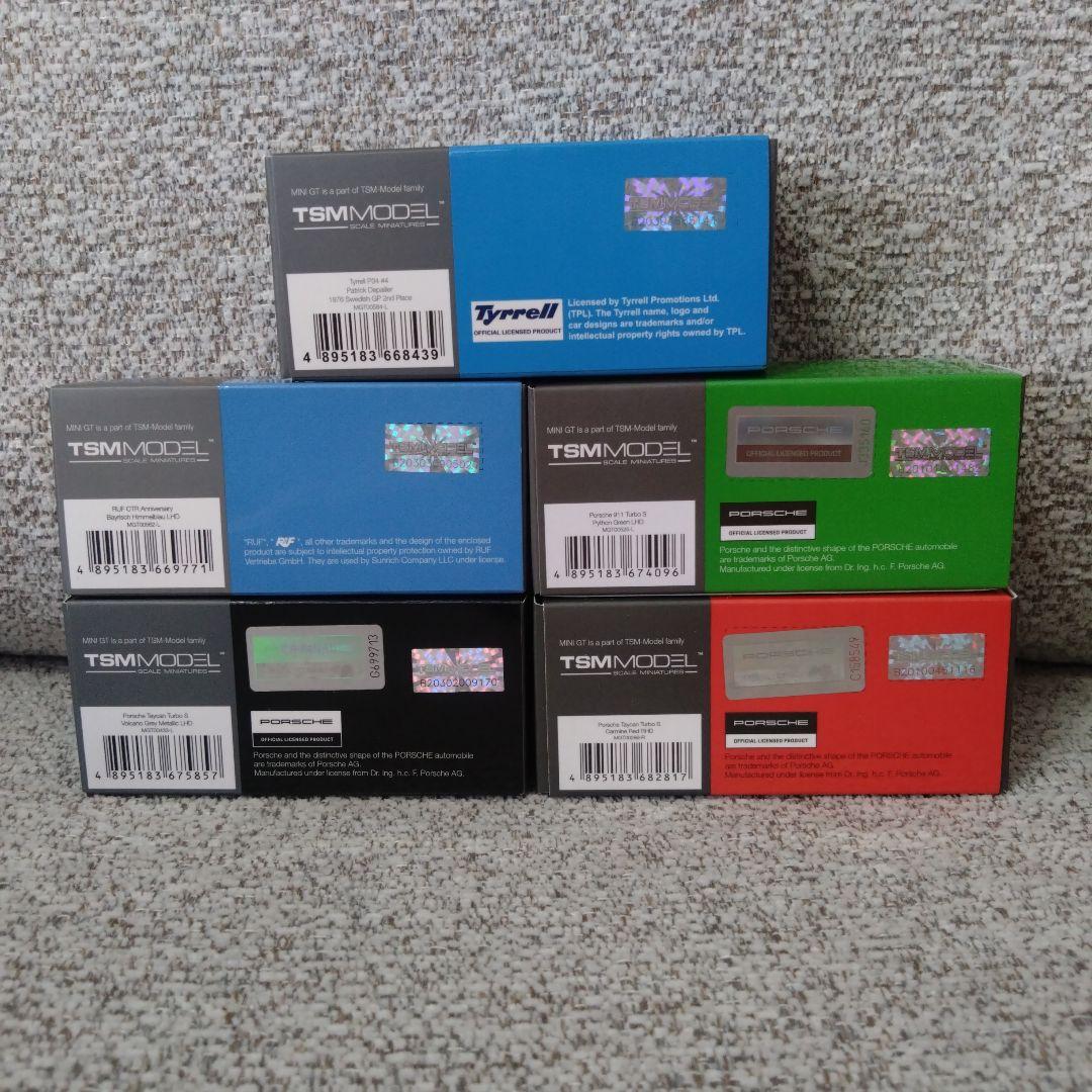 MINI GT ポルシェ / RUF / ティレル 5台セット
