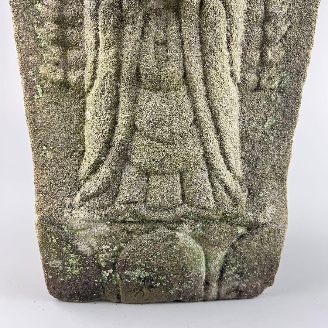 仏教美術 時代 石像 石彫 石造 仏像 約11.3kg 石仏