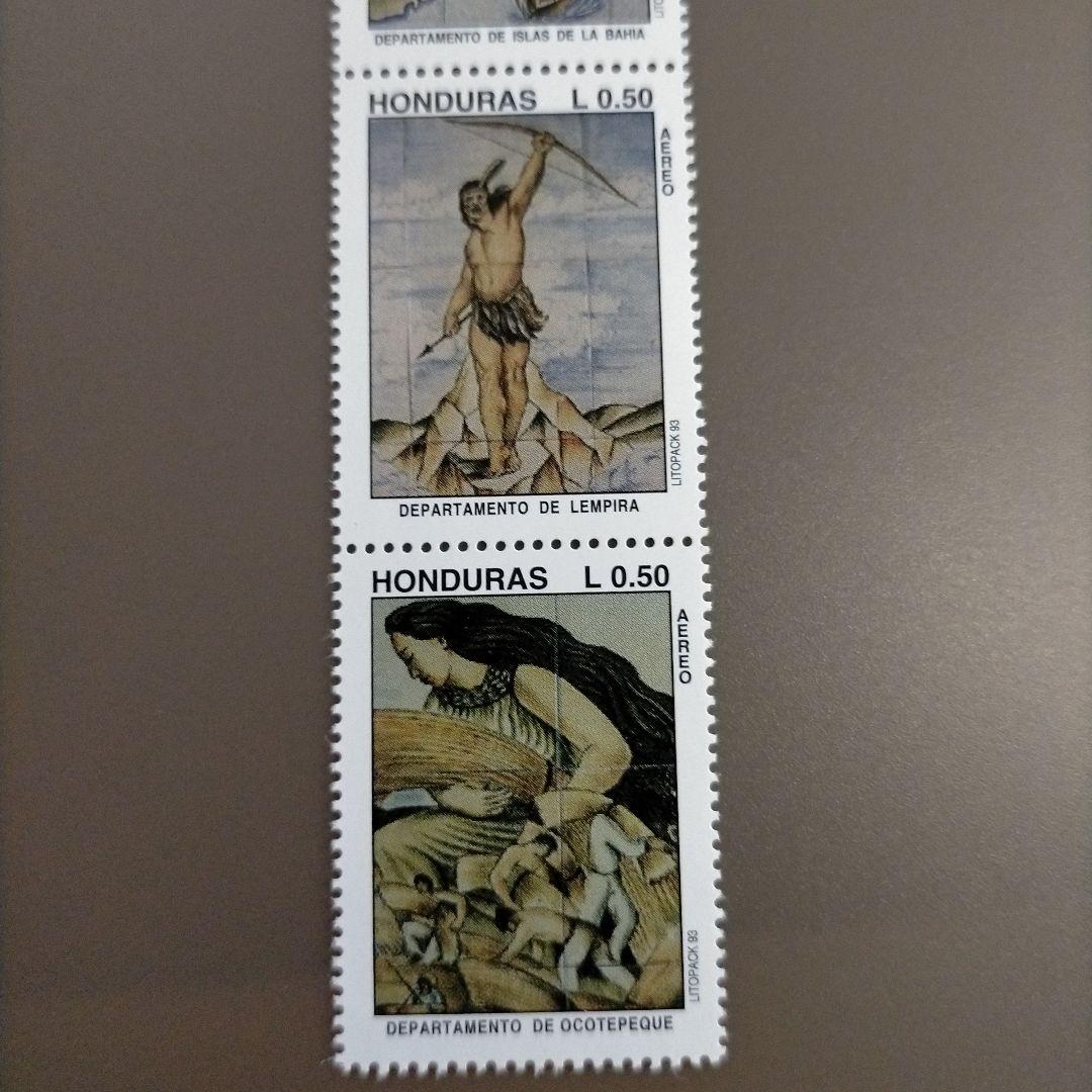 1832 外国切手 ホンジュラス 6連刷3シート18種