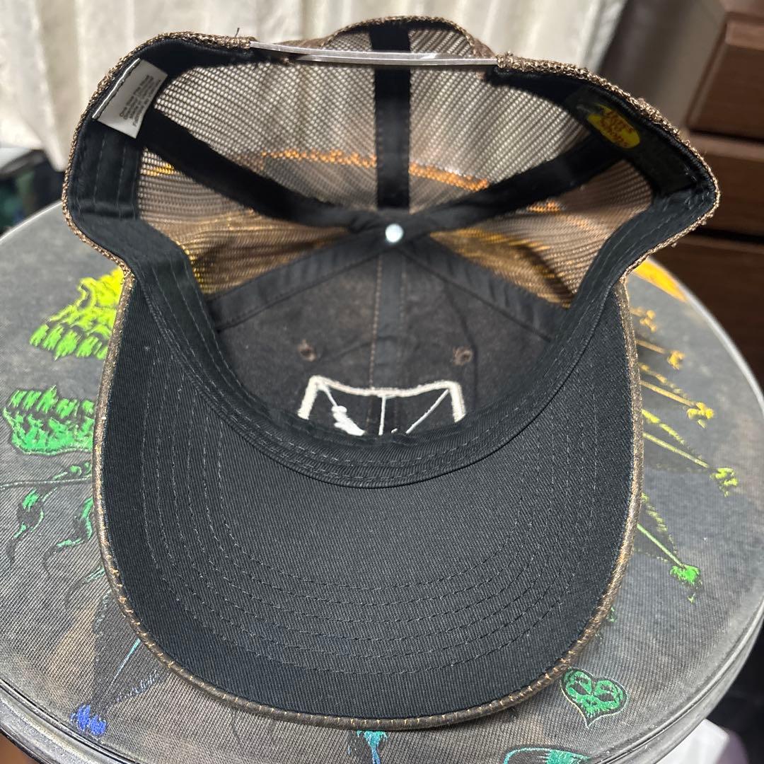 希少　ビンテージ　Bass Pro Shops レザー　メッシュ　ブラウン