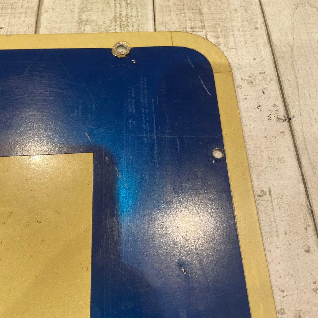 ドイツ　道路標識　警察署2000m 交通看板　アンティーク看板　レトロ看板