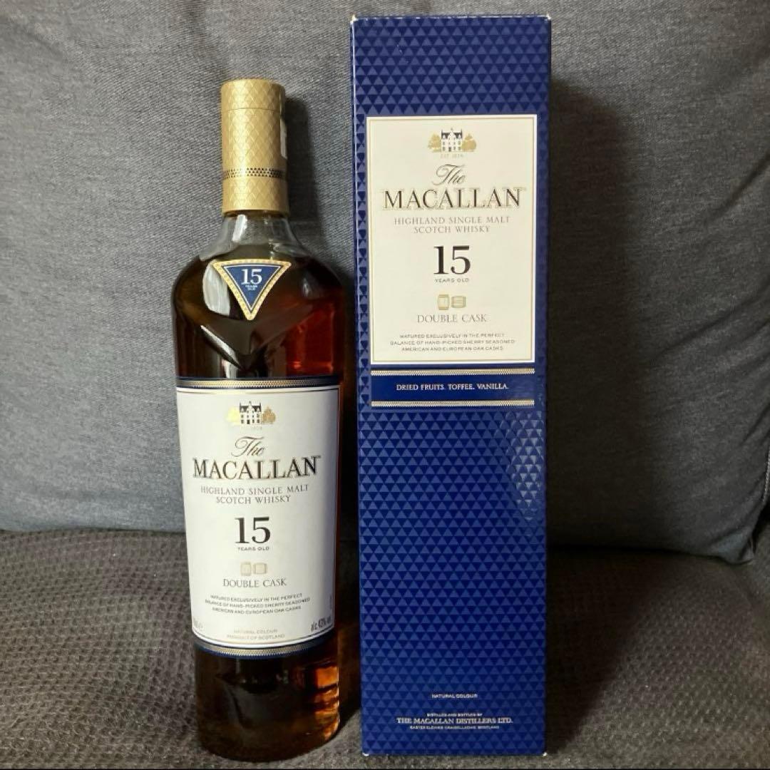 【マッカラン ウィスキー】18年ダブルカスク & 15年ダブルカスク 2本セット