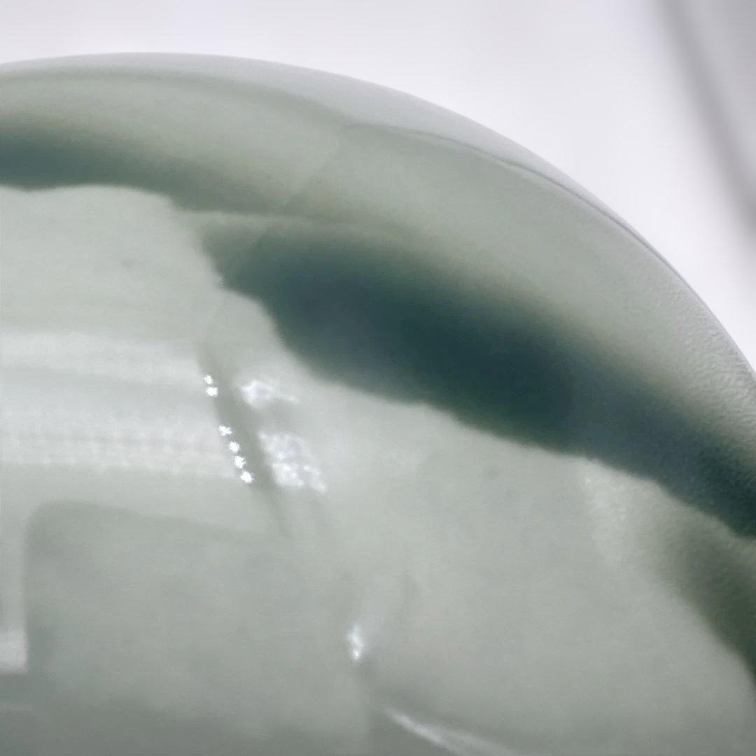 2点山模様の大きな陶器花瓶橘吉古董品