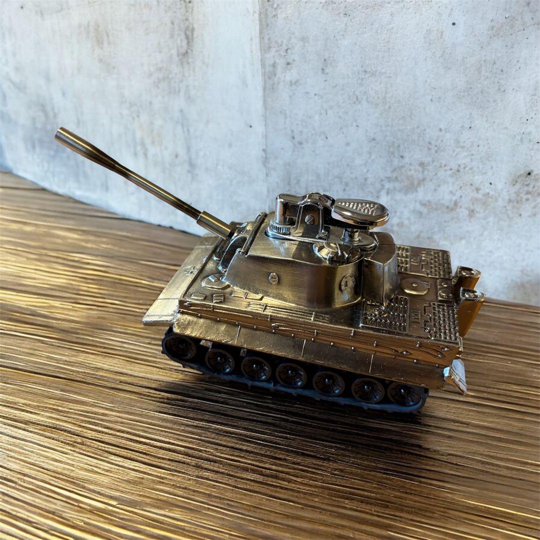 TIGER TANK 戦車型 ライターオブジェ メタル製 ミリタリー KEIWA
