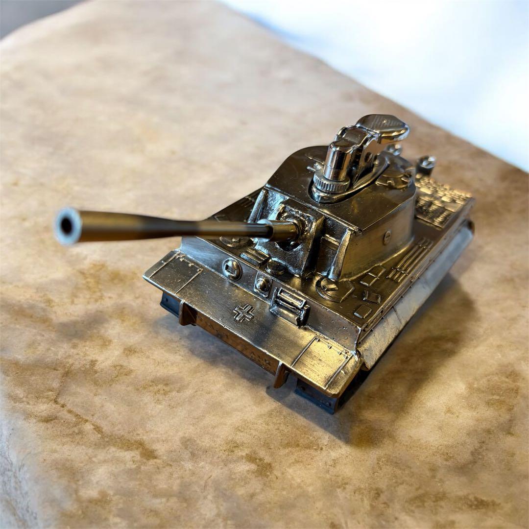 TIGER TANK 戦車型 ライターオブジェ メタル製 ミリタリー KEIWA