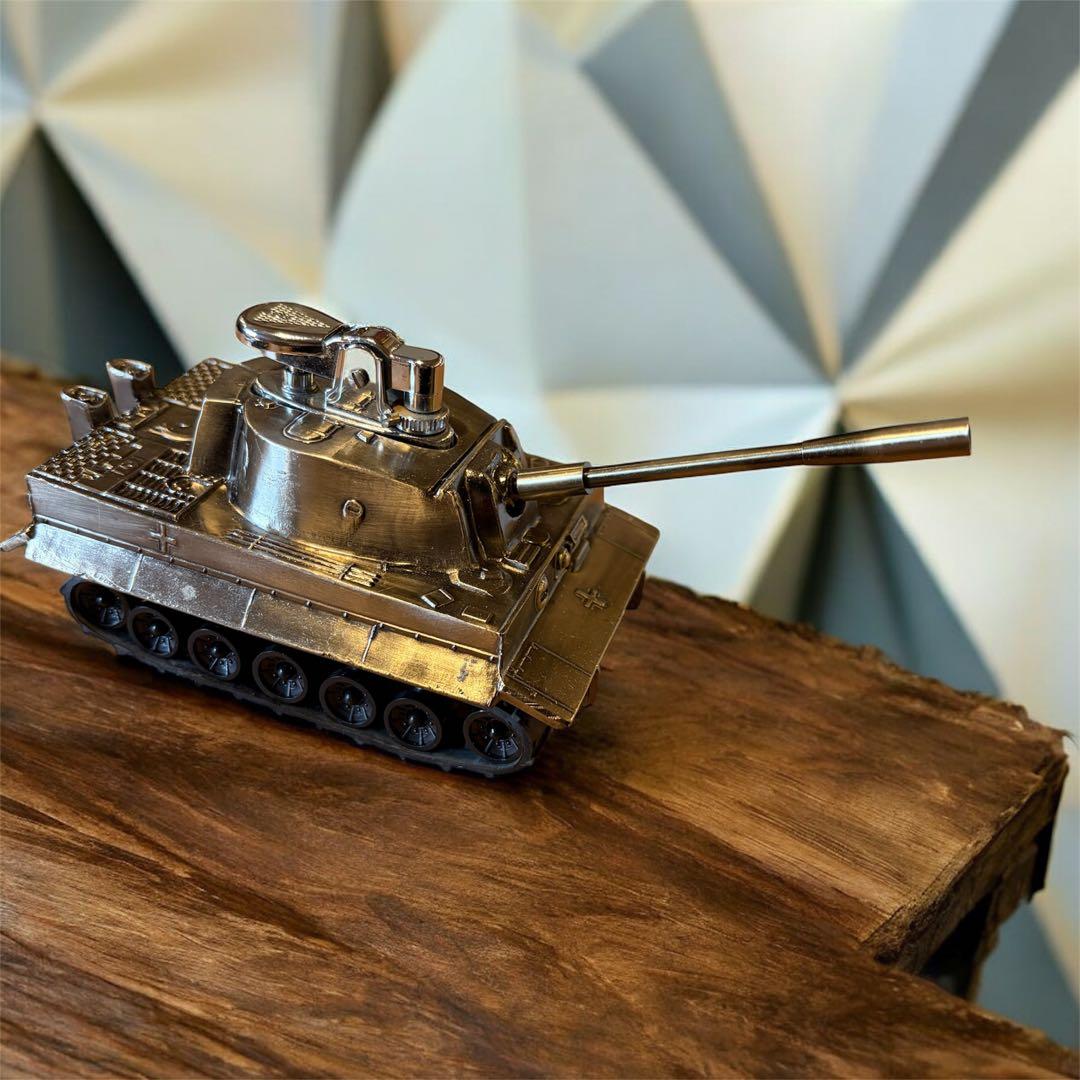 TIGER TANK 戦車型 ライターオブジェ メタル製 ミリタリー KEIWA
