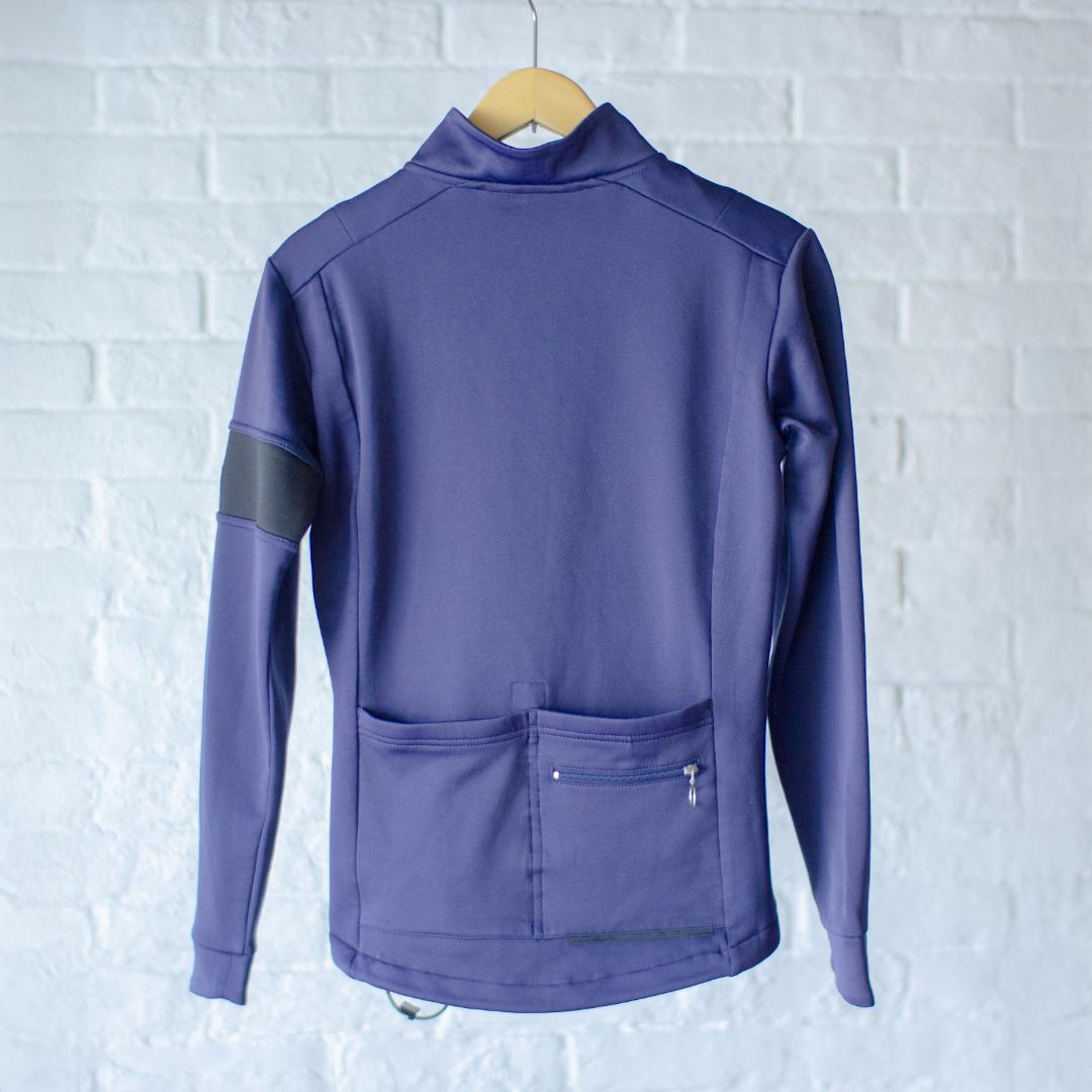 【Trek13】Rapha ラファ 長袖ジャージ冬用裏起毛 ネイビー S