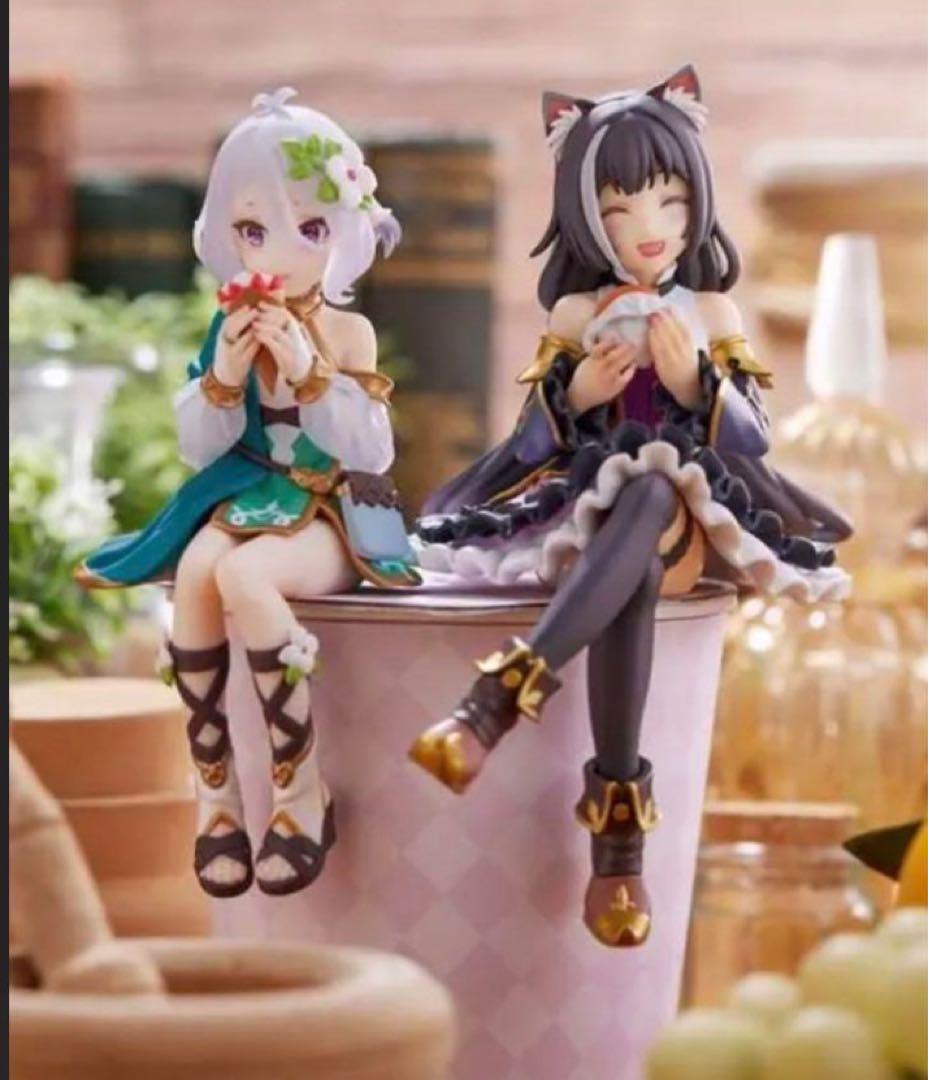 プリンセスコネクト　くじ　ヌードルストッパーフィギュア　キャル　コッコロ　別表情