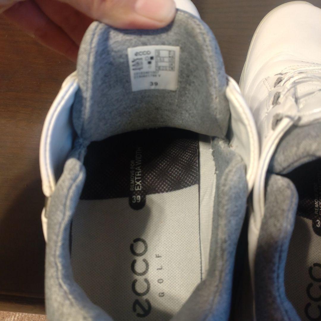【美品】ECCO　エコー　ゴルフシューズ　BOA　25.5〜26cm　ホワイト