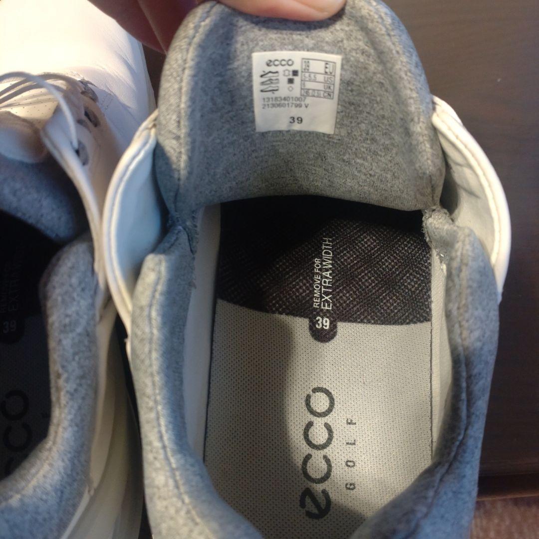 【美品】ECCO　エコー　ゴルフシューズ　BOA　25.5〜26cm　ホワイト