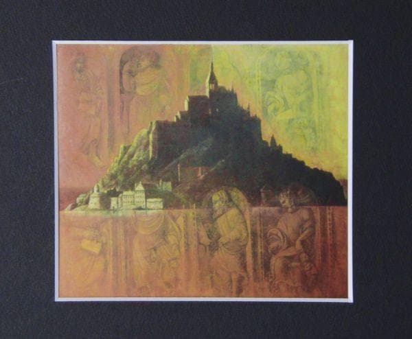 荒木尚、【モン・サンミッシェル】、希少な額装用画集より