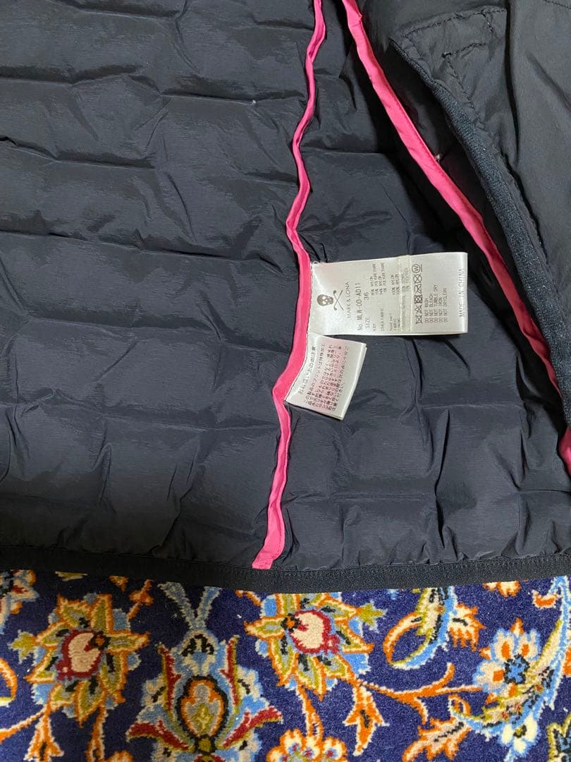 マークアンドロナ★MARK&LONA★ゴルフ★ダウンジャケット★ブラック×ピンク