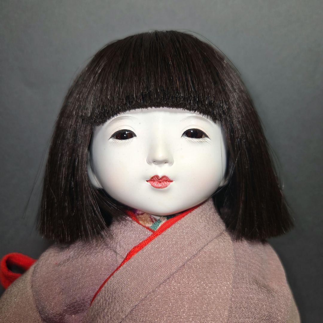 小さめな市松人形 　工房朋　春幸作　二人一緒に