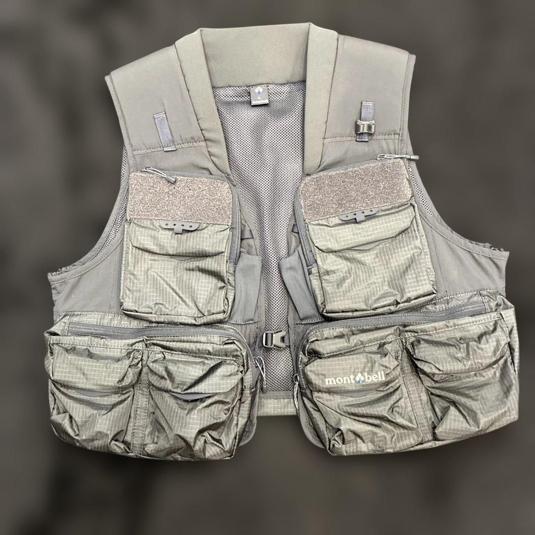 mont-bell フィッシングベスト　ダークグレーLサイズ