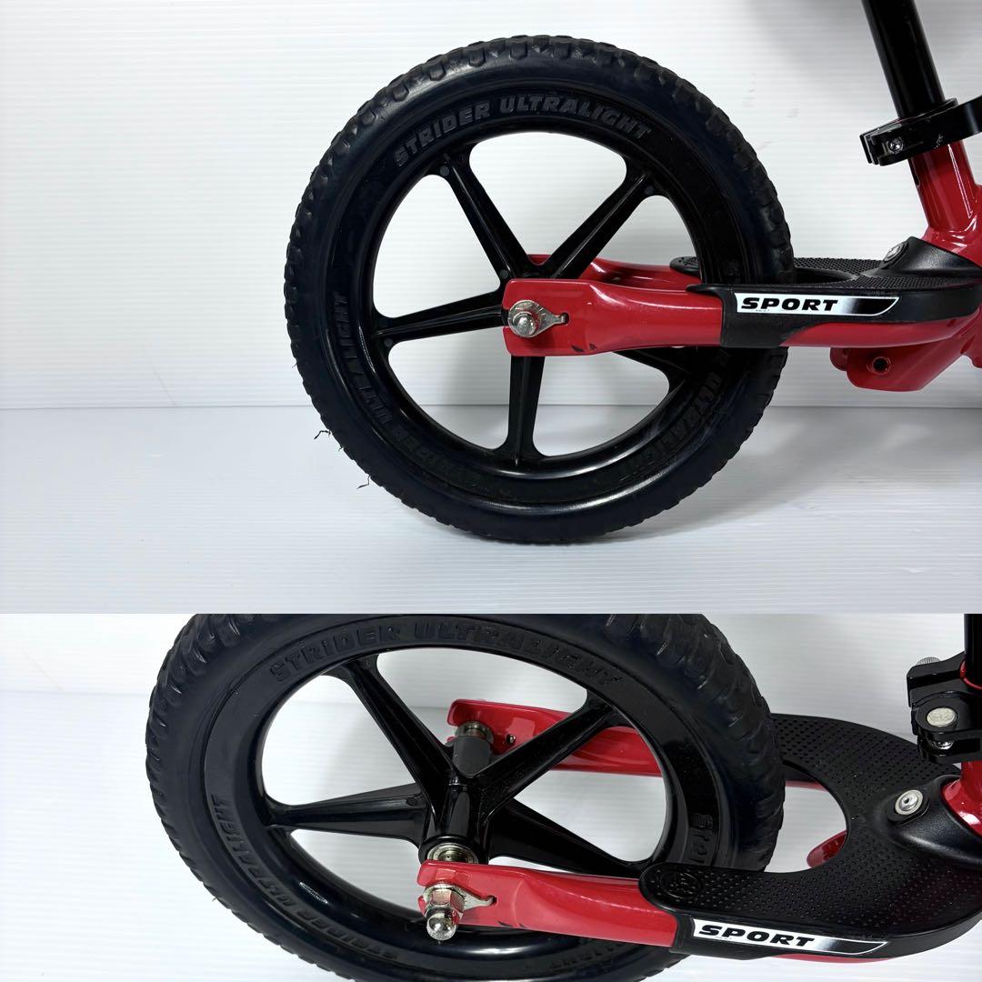 極美品☆STRIDER SPORT バランスバイク ペダル無し レッド 赤