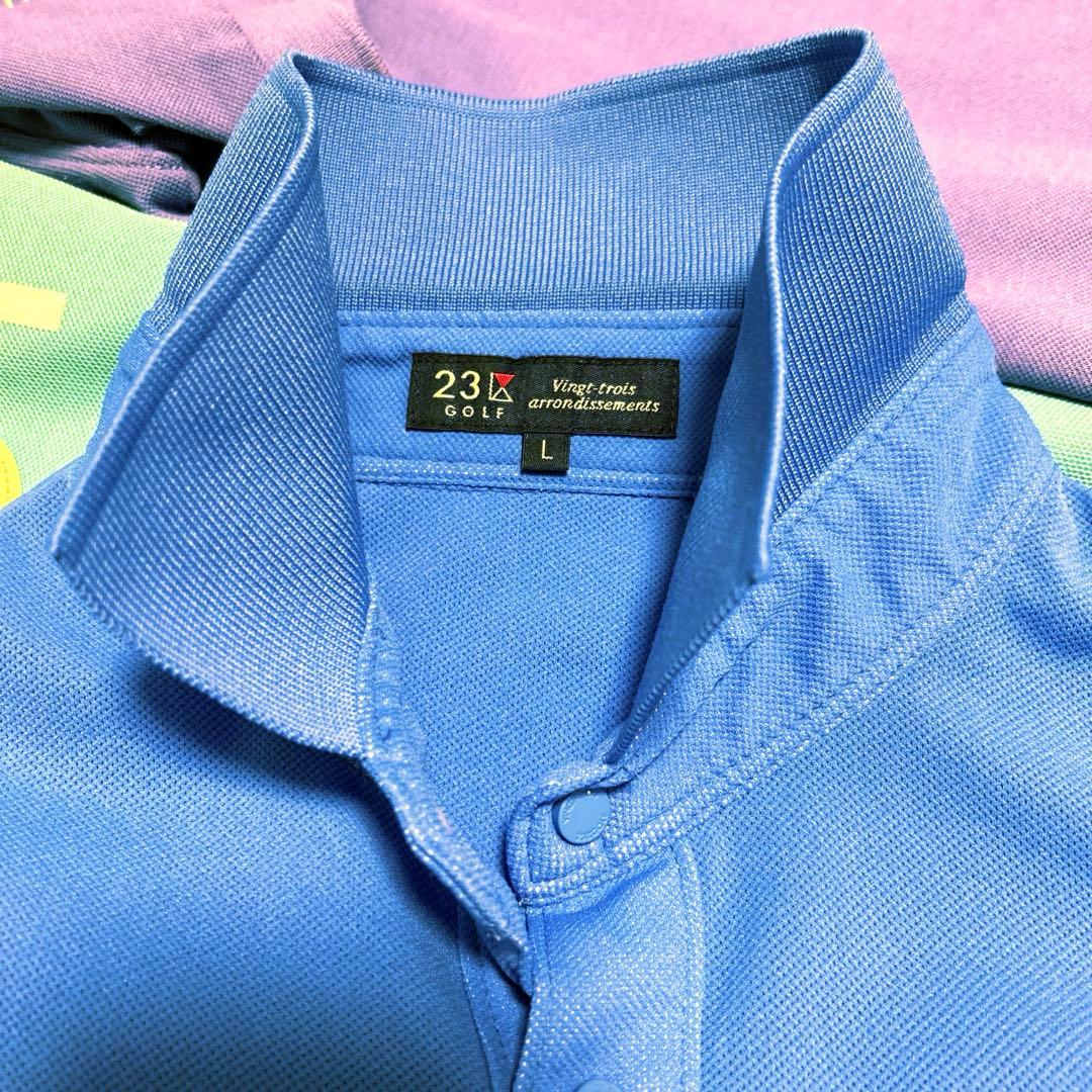 23区ゴルフ ポロシャツ　4枚　XL L