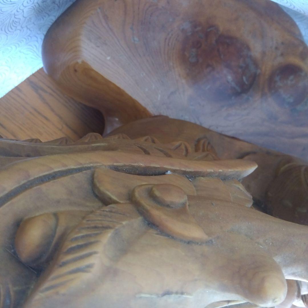 龍に乗った七福神　縁起物　中古品　 木製