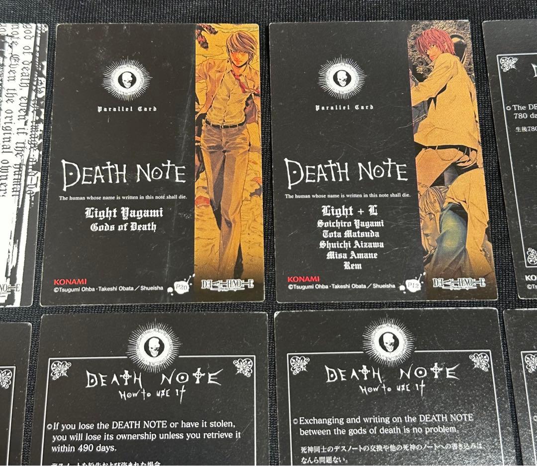 【DEATH NOTE】 トレーディングカード18枚ステッカー3枚まとめ　レア