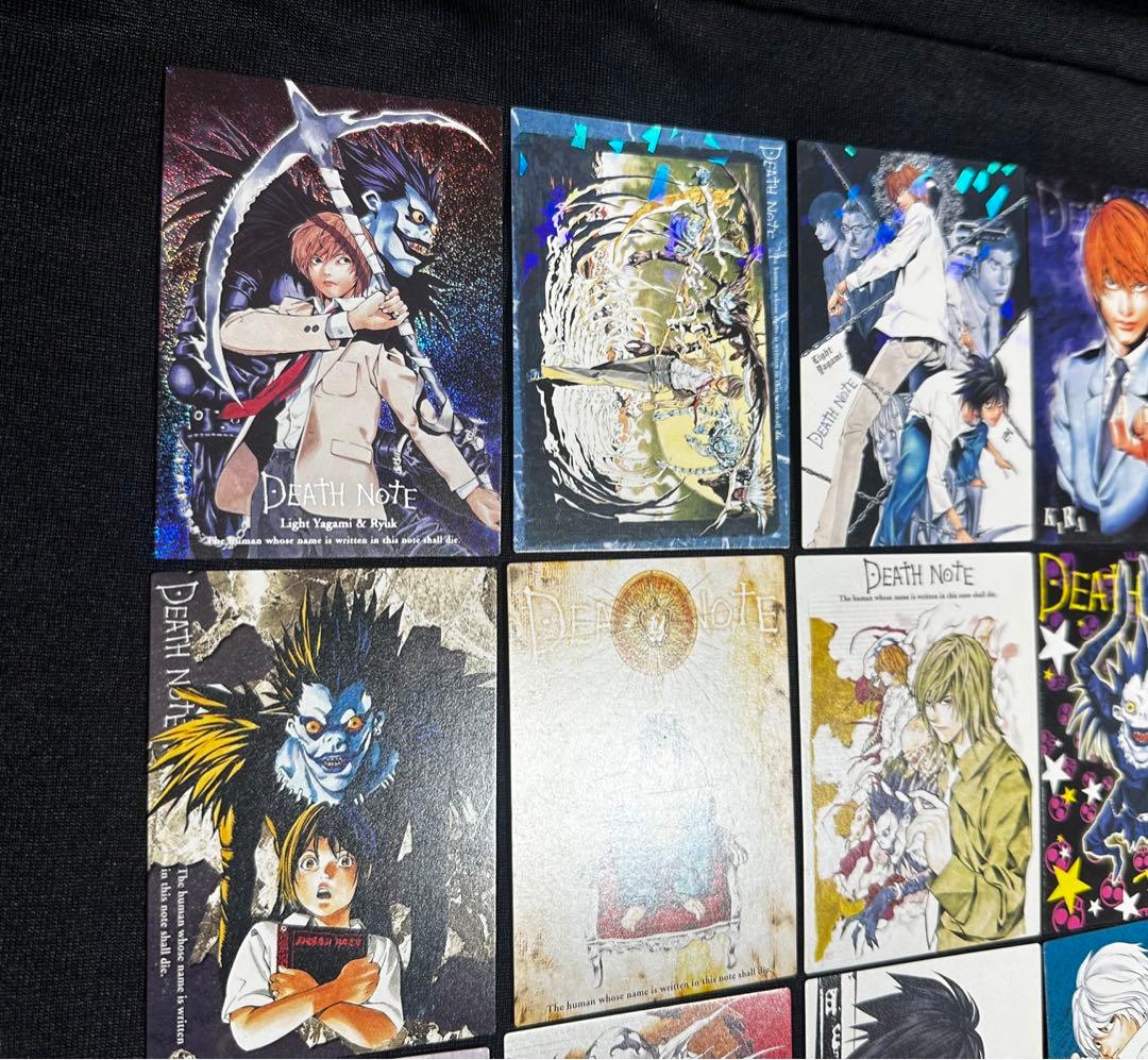 【DEATH NOTE】 トレーディングカード18枚ステッカー3枚まとめ　レア