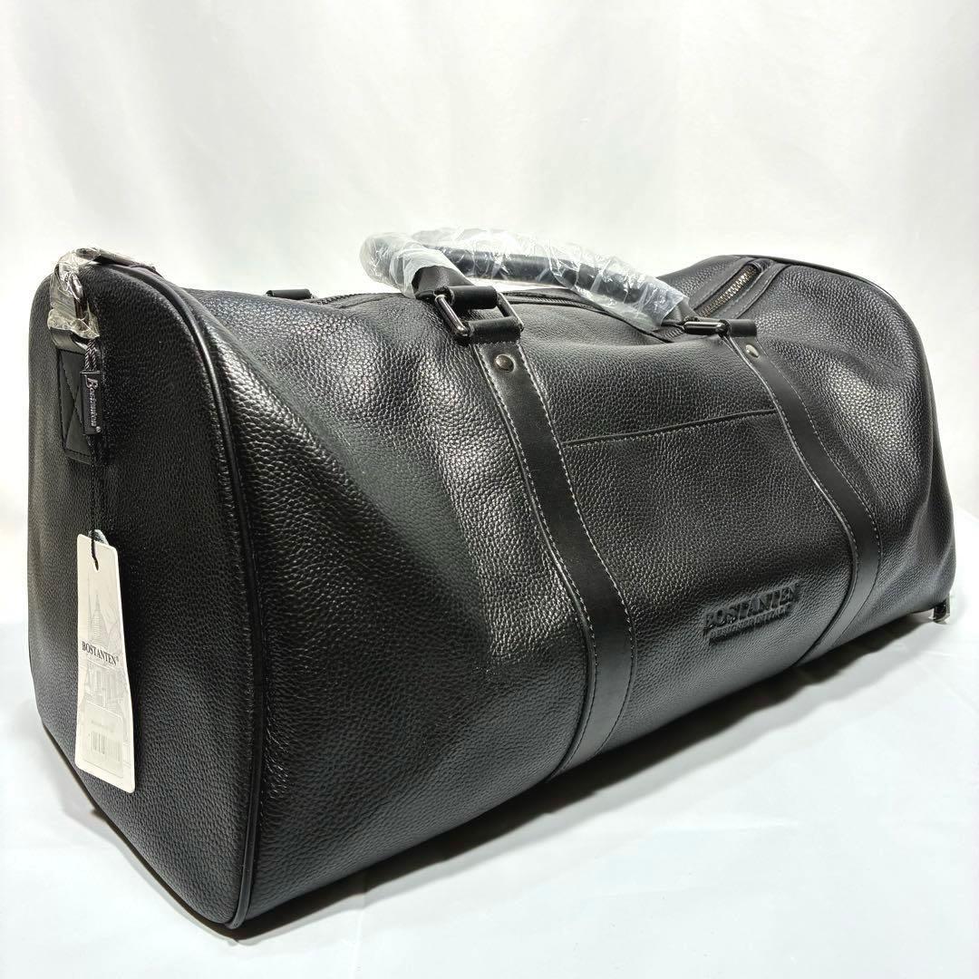 【新品タグ付】 BOSTANTEN 2way ゴルフバッグ シューズ収納 本革