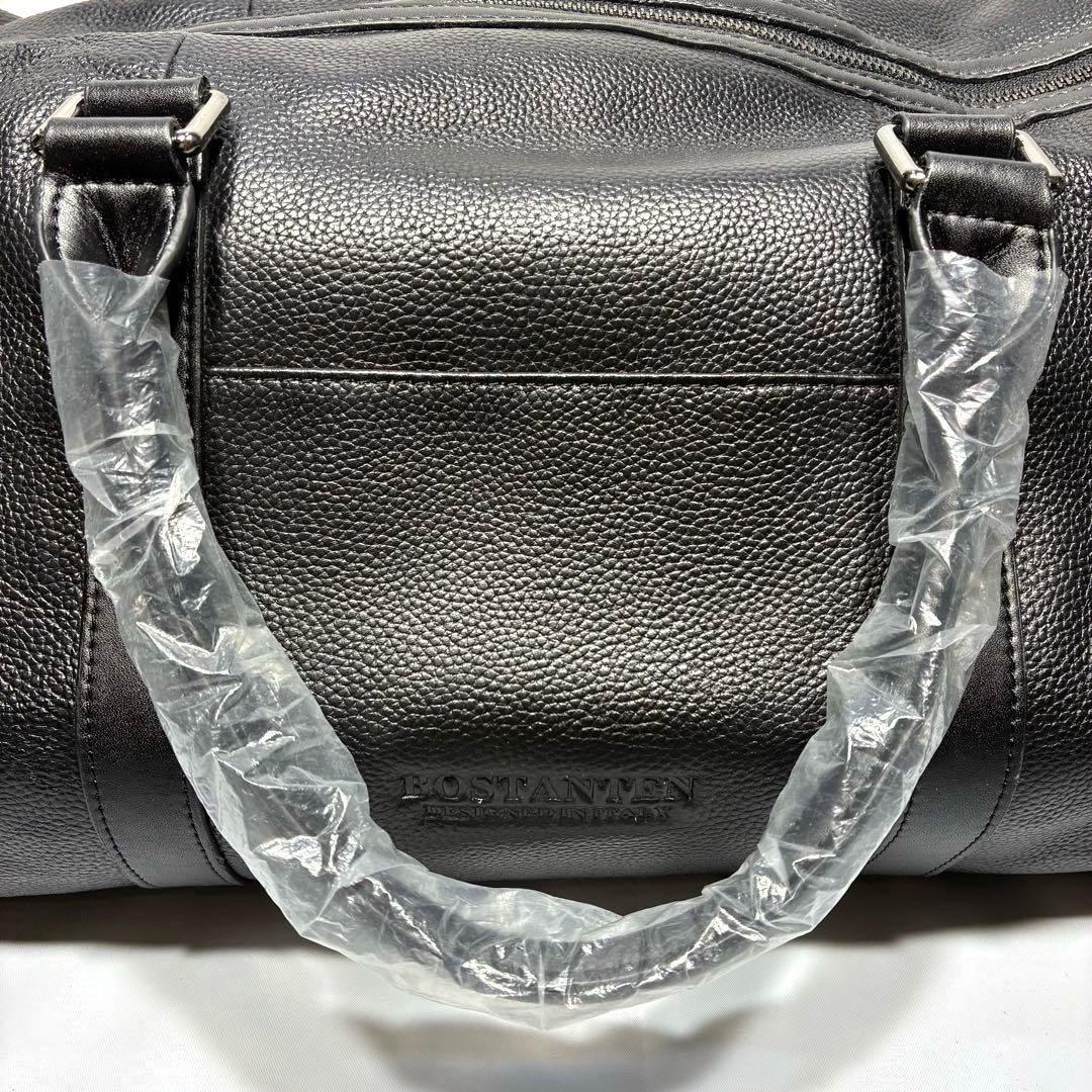 【新品タグ付】 BOSTANTEN 2way ゴルフバッグ シューズ収納 本革