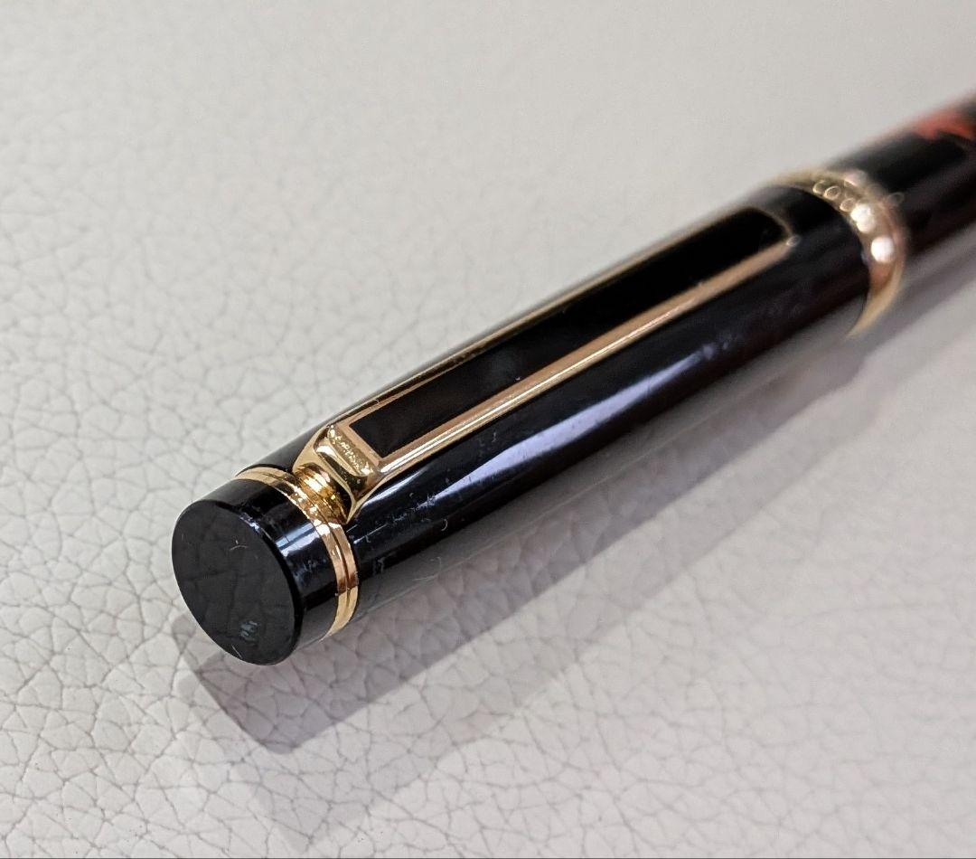 PLATINUM　蒔絵「鴨と紅葉」 　ペン先18K