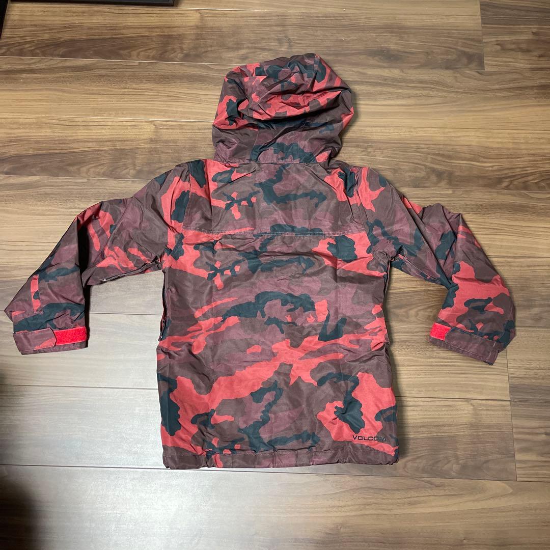 VOLCOM スノーボードウェア上下　子供用　赤黒迷彩