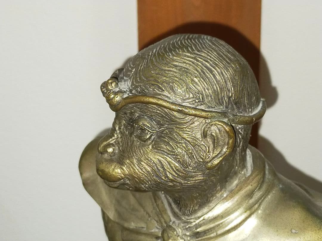 ♥値下げ！　孫悟空　ブロンズ像　１０．２ｋｇ　銅像　西遊記　仏像　骨董　古玩