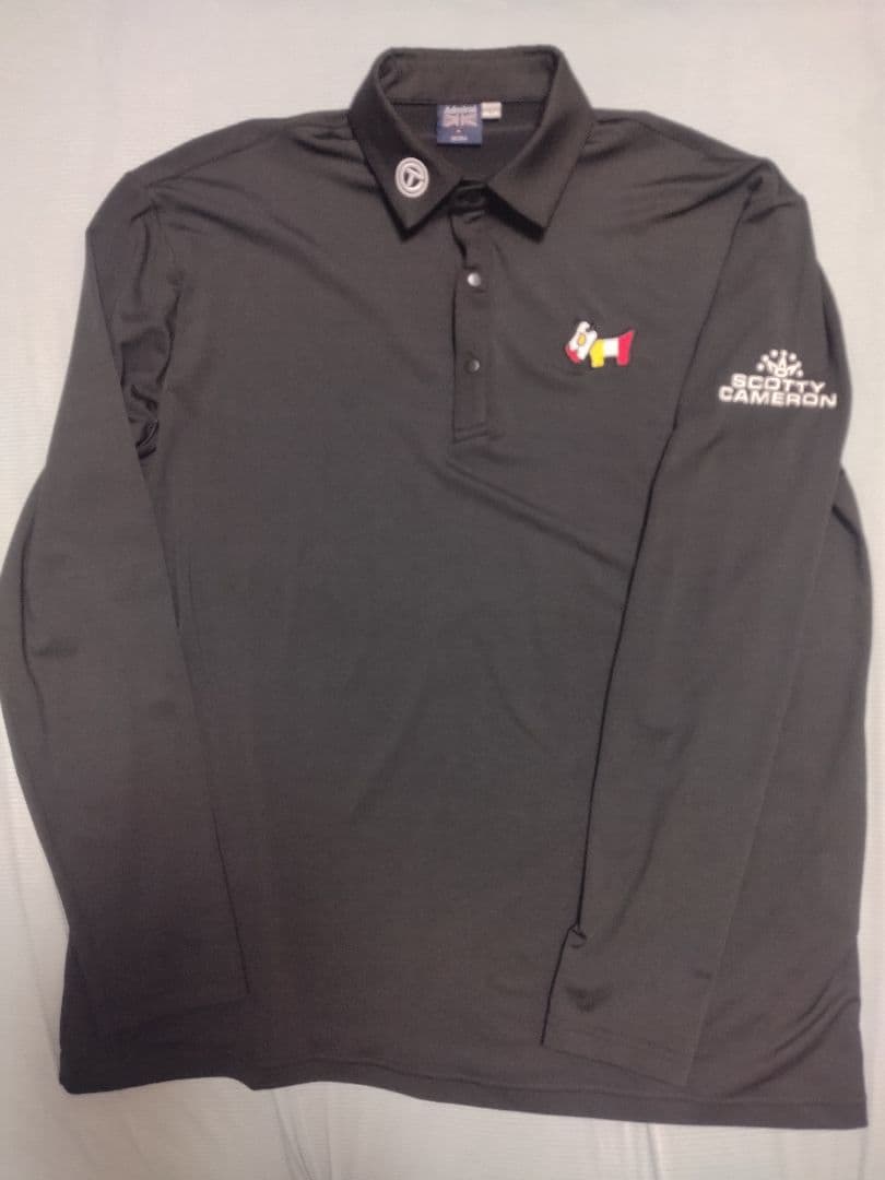 SCOTTY CAMERON サークルT ブラック長袖ポロシャツ