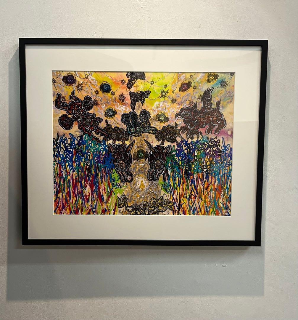 小松美羽　ネオシルクスクリーン