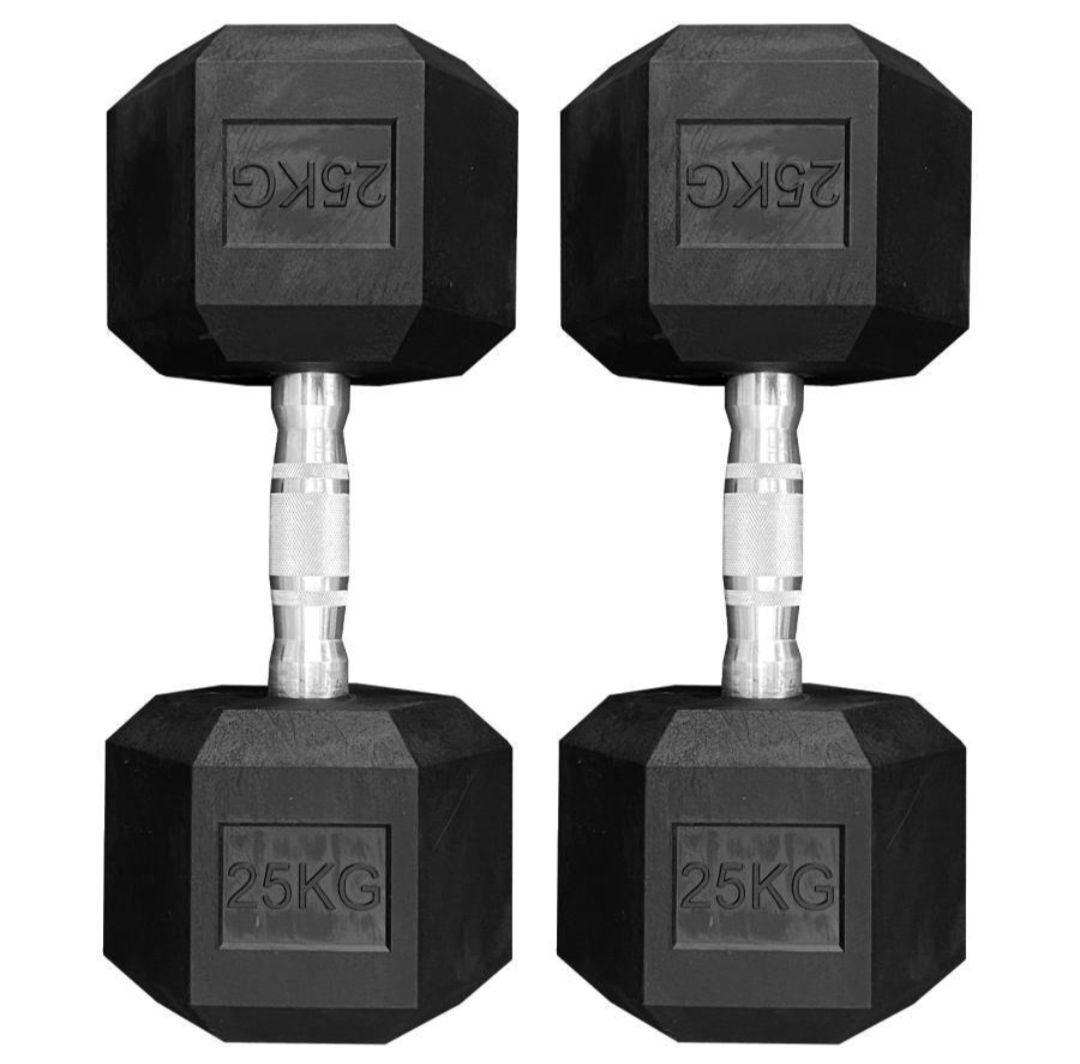 【新品】ダンベル 25㎏ 2個セット ヘキサゴンダンベル 六角ダンベル★大人気