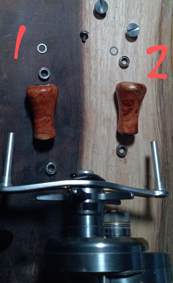 花梨ノブ　ハンドルノブ　リールノブ　フィネス　ラウンド　シマノ　　NS