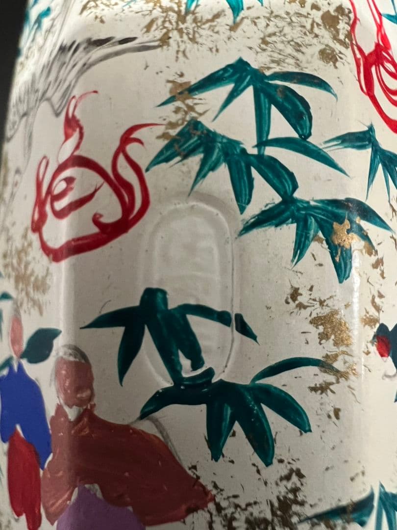 色絵 ぶりぶり香合 清閑寺窯 祥平造 茶道具