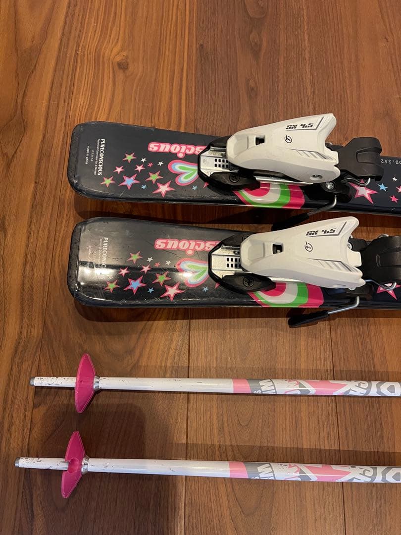 Pure Conscious 子供用スキー板80cm ブーツ16cm ストック