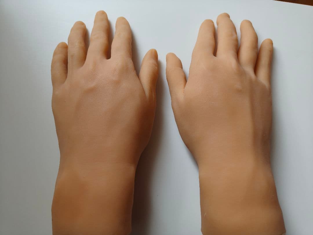 ハンドモデル 左手右手セットシリコン マネキン 模型 男性