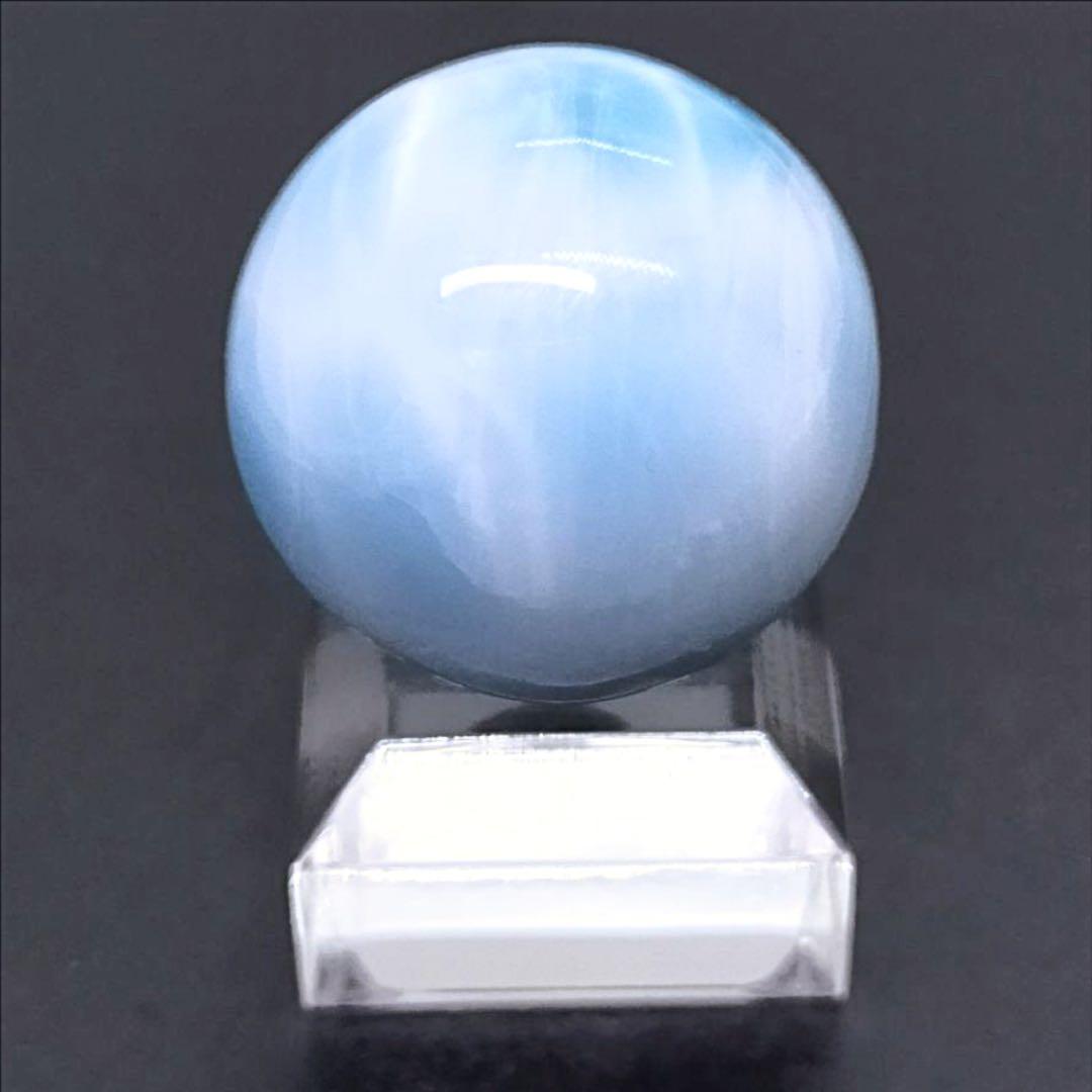 【ドミニカ産】22mmラリマーの丸玉(穴あり)